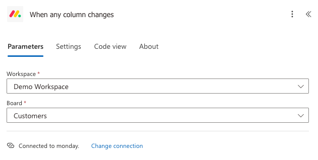 When any column changes trigger