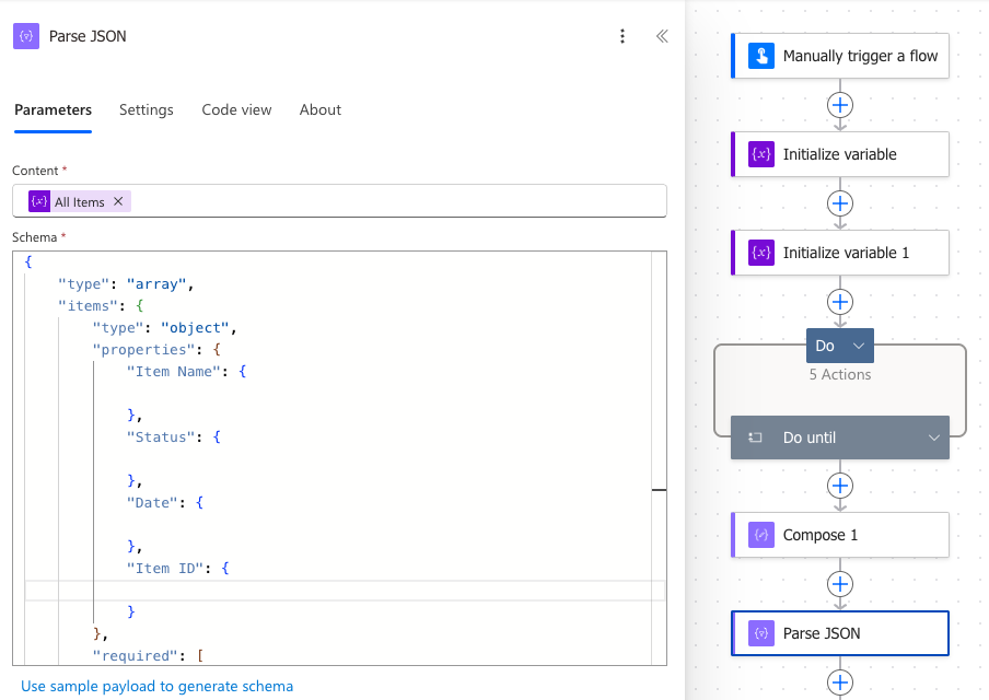 Parse JSON remove type